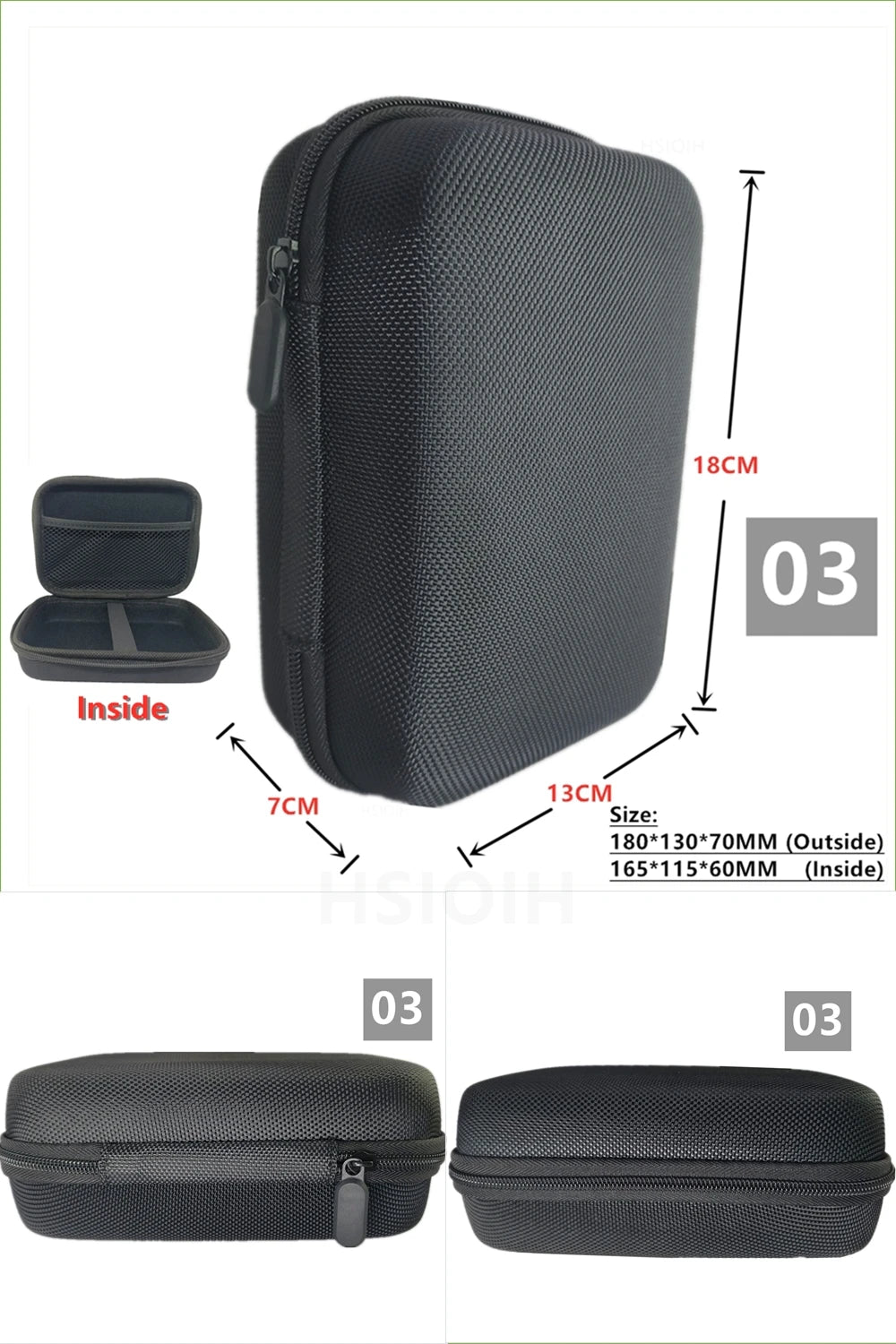 Digital Multimeter Bag Tool Bag Black For headphone Bag Shockproof Bag EVA Box Case Earphone Data Storage Bag Pocket Toolk