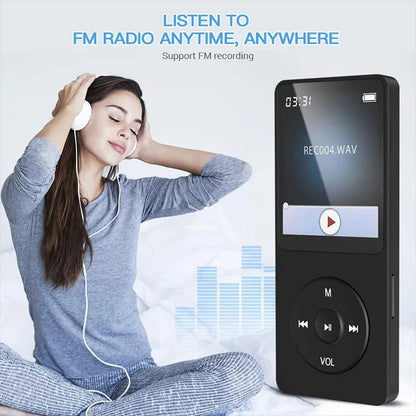 Portable MP3 Player With LCD Digital Display FM Radio Video Hifi MP3 Player E-books Support Bluetooth Lossless Music Player