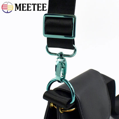 2/3Sets Meetee 20-38mm Metal Bag Strap Buckles D Ring Swivel Lobster Clasp Pet Collar Tri-glide Slider Hook DIY Bags Accessories
