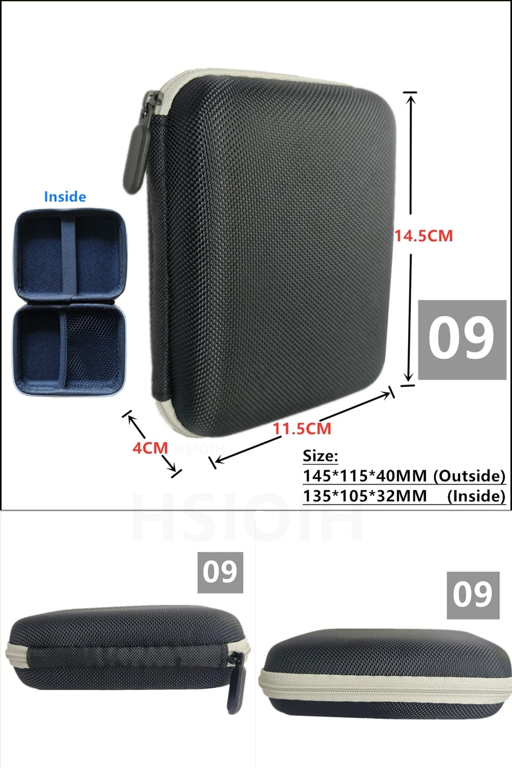 Digital Multimeter Bag Tool Bag Black For headphone Bag Shockproof Bag EVA Box Case Earphone Data Storage Bag Pocket Toolk