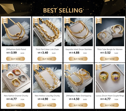 Thick Flat Cuban Link Chain Stainless Steel Necklace Bracelet Jewelry Set Waterproof Gold Color Plated For Pet Girl Women Hiphop