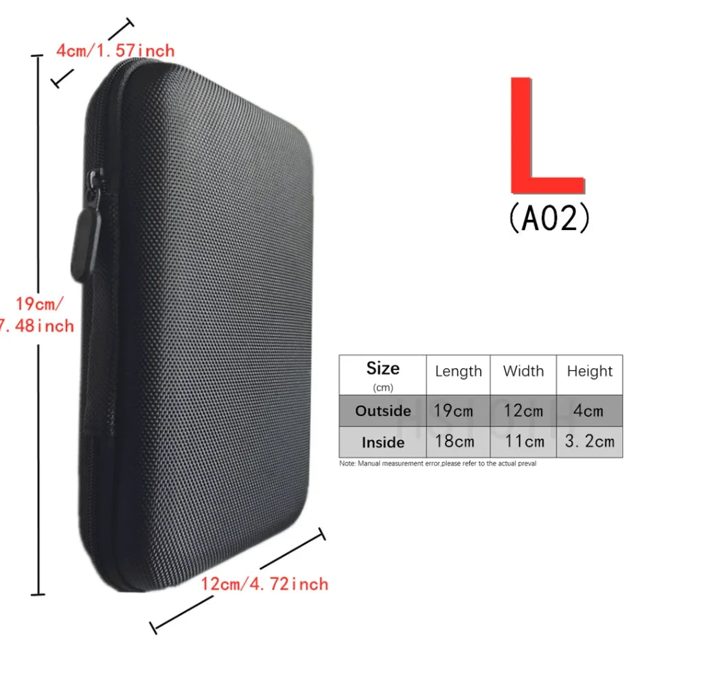 Digital Multimeter Bag Tool Bag Black For headphone Bag Shockproof Bag EVA Box Case Earphone Data Storage Bag Pocket Toolk