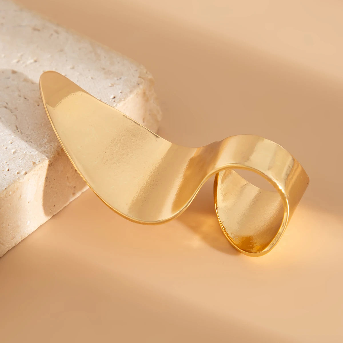 Ingemark 20 Styles Boho Unique Gold Color Petal Flower Rings for Women Punk Geometric Adjustable Rings Couple New Year Jewelry