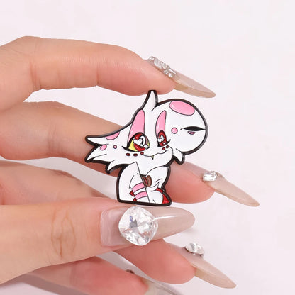 Cute Angel Enamel Pins Cartoon Anime Characters Brooches Clothes Lapel Badges Backpack Fashion Jewelry Accessories Friends Gift